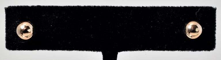 Simple 14K Yellow Gold Ball Stud Earrings