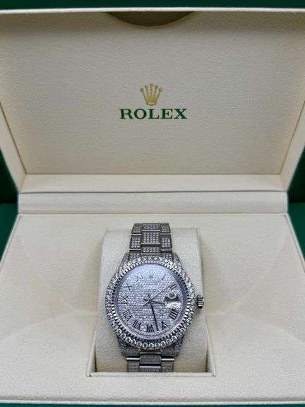 New Custom Iced Out Rolex Datejust 36mm