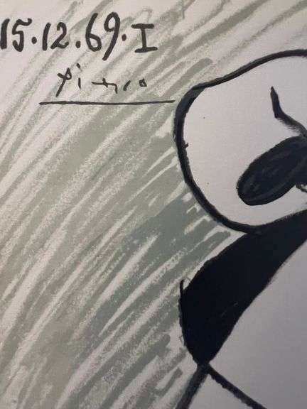 Picasso Au Baiser d'Avignon Lithograph from 1972 Portfolio