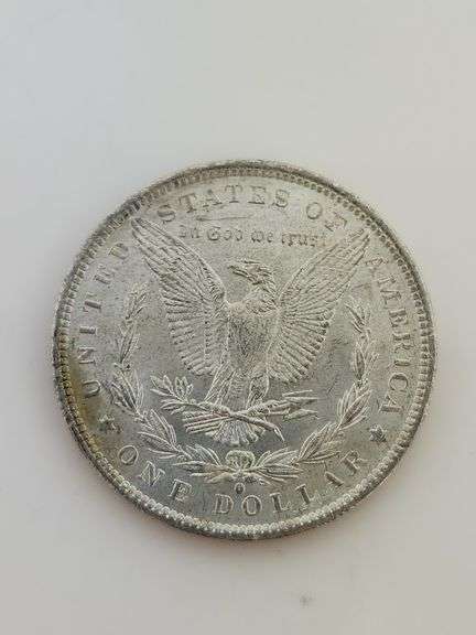 1884-O Morgan Silver Dollar, Rainbow Toning