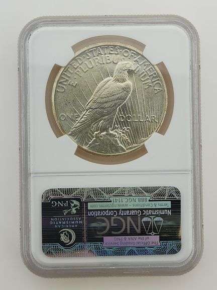 1926 Silver Peace Dollar, NCG MS62