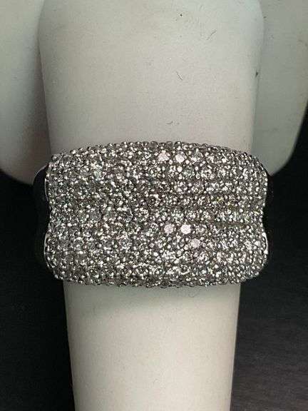CERTIFIED 14K WHITE GOLD DIAMOND BAND/ RING