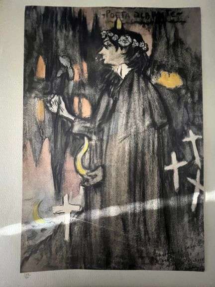 Original Lithograph from Picasso Les Bleus de Barcelona Picasso 1963 Portfolio