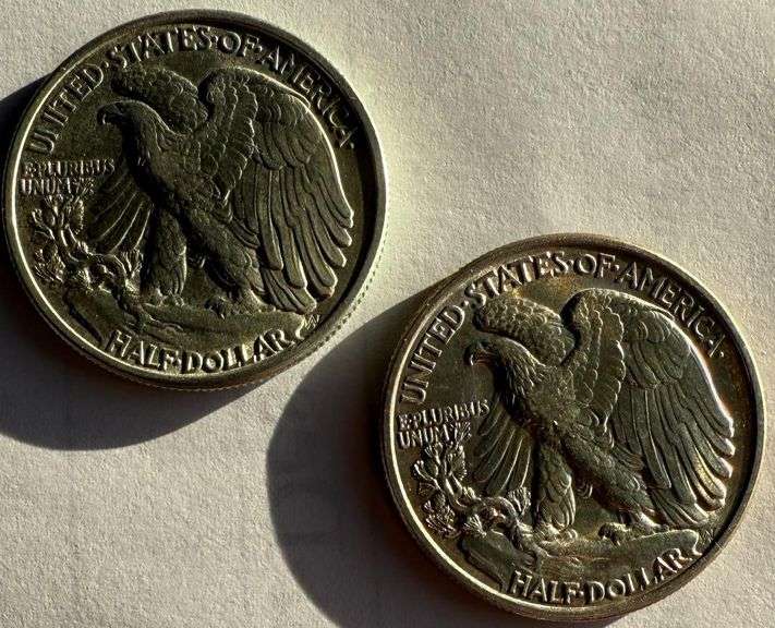 1941 1942 Near Unc Walking Liberty Halves
