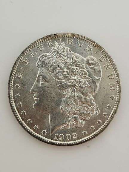 1902-O Morgan Silver Dollar, UNC