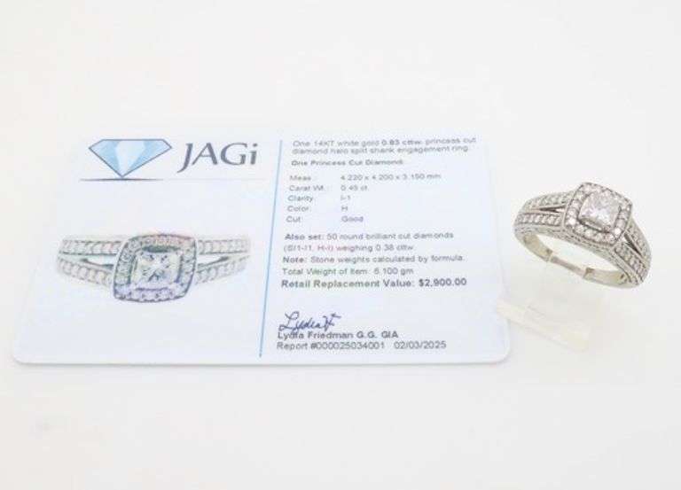 Perfect, Certified Earth Mined Diamond Halo Engagement Ring