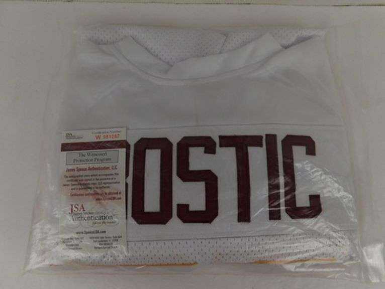 Jeff Bostic Autographed "Go Hogs" Football Jersey w/Cert