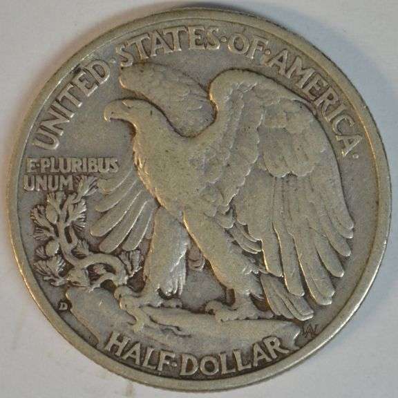 Solid XF 1938-D Walking Liberty Half Dollar. Key date