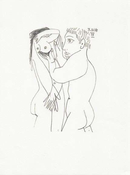 Exclusive Limited Edition Pablo Picasso Lithograph "Le Gout du Bonheur", 1970