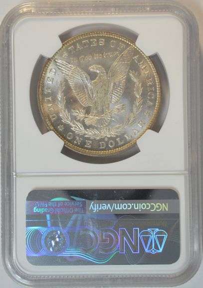 Satiny-white Gem BU 1884-O Morgan Silver Dollar. NGC MS65