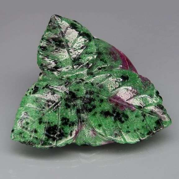 Captivating 135.95ct hand carved Ruby in Zoisite