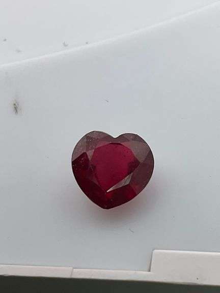 CERTIFIED LOOSE NATURAL RUBY HEART SHAPE 2.83 CARATS