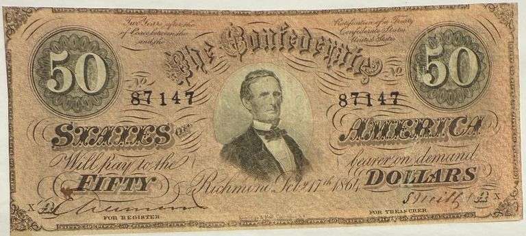 $50 Red 1864 Series CSA Note