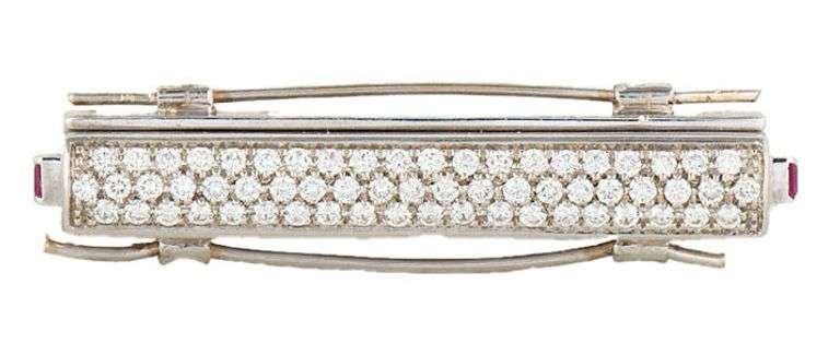 Roberto Coin 1.00ctw Pave Diamond Rectangular Shaped Clasp in 18K