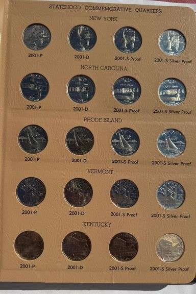 1999-2002 Statehood  Quarters Including Proofs