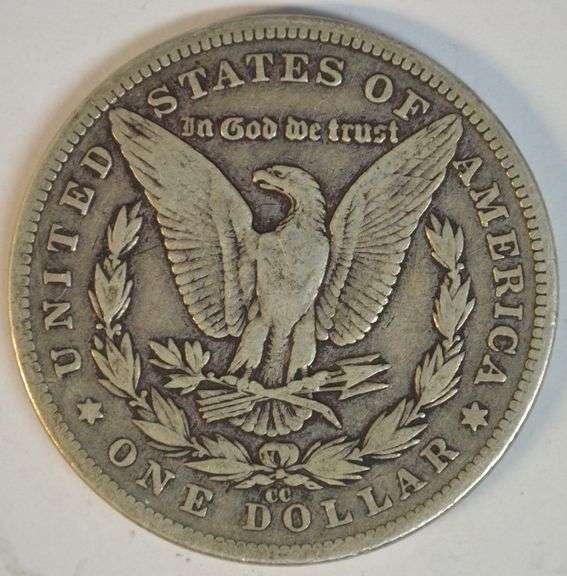 Sharp scarce 1890-CC Morgan Silver Dollar