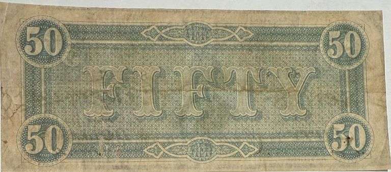 $50 Red 1864 Series CSA Note