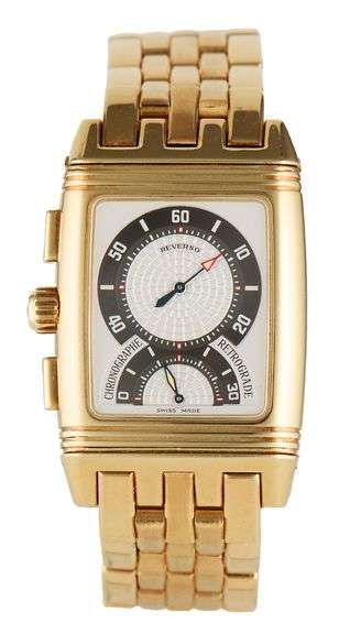 Jaeger LeCoultre Reverso Gran Sport, 28 X 43.5mm, 18K Yellow Gold Watch
