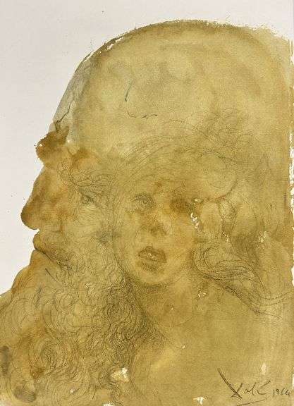 Highly Collectible and Rare Salvador Dali Original Lithograph from the 'Biblia Sacra' Suite