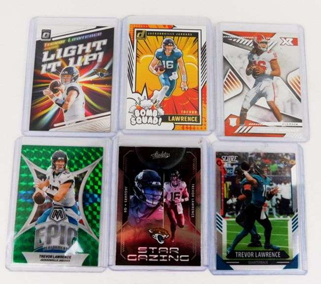 6 Trevor Lawrence Football Cards