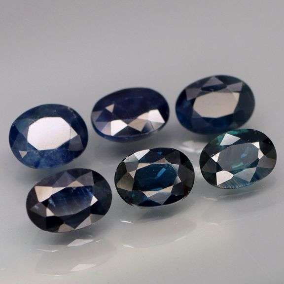 Heavy collection of 7x5mm Sapphires weighing 6.72 carats!