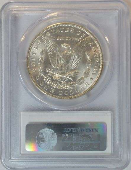 Sparkling-white Gem BU 1898-O Morgan Silver Dollar. PCGS MS65
