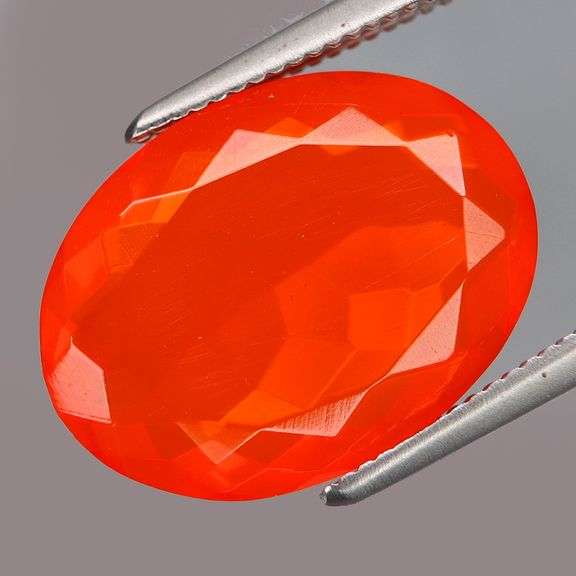 Vivid! 3.77ct top red orange Mexican Fire Opal!