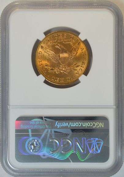Nearly Gem BU 1901 $10 Liberty Gold Piece. NGC MS64