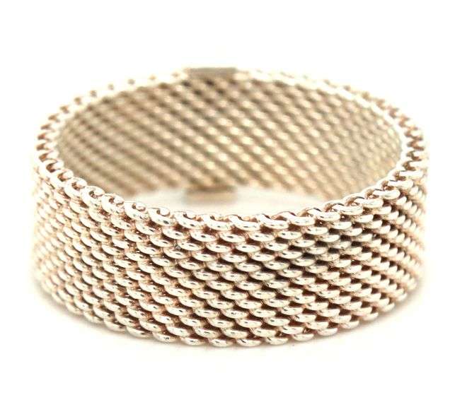 Tiffany & Co diamond somerset ring in 925 sterling silver