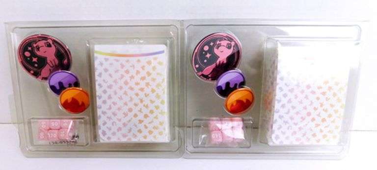 2 Pokémon Deck Boxes with Dice & Coins