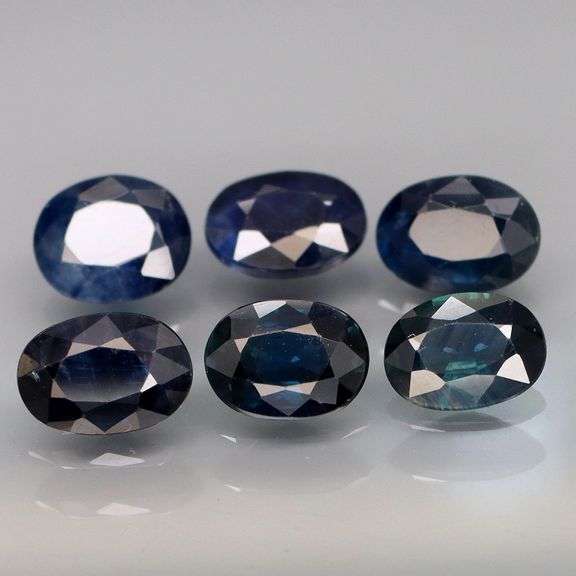 Heavy collection of 7x5mm Sapphires weighing 6.72 carats!