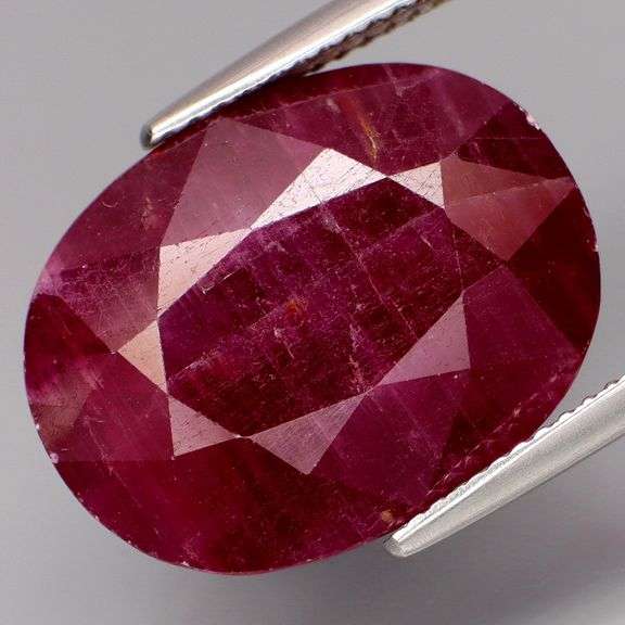 UNHEATED! Huge 27.77ct violet red Winza Ruby