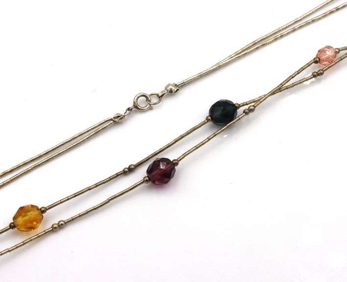 Group lot of 5 Vintage 925 sterling silver necklaces