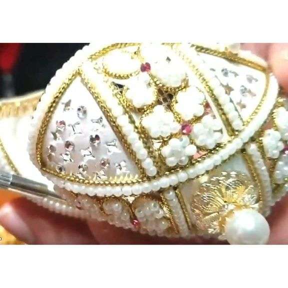 24k Faberge Egg Trinket and Necklace