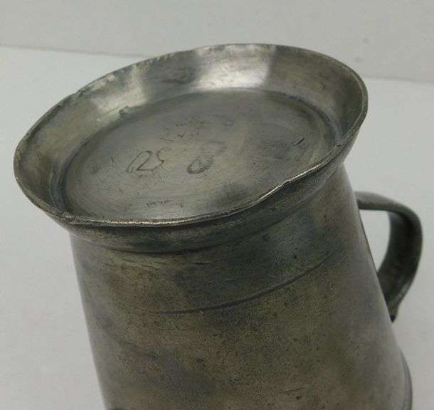 Antique French Apothecary Pewter Measure