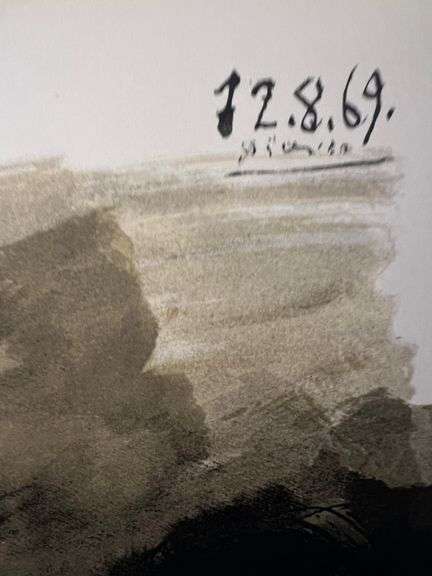 Picasso Au Baiser d'Avignon Lithograph from 1972 Portfolio