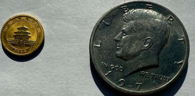 1994 Unc 1/20 Th Gold Panda