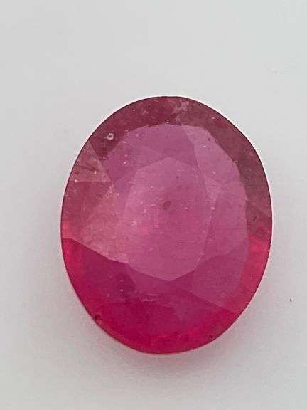 CERTIFIED NATURAL RUBY 3.27 CARAT OVAL SHAPE.
