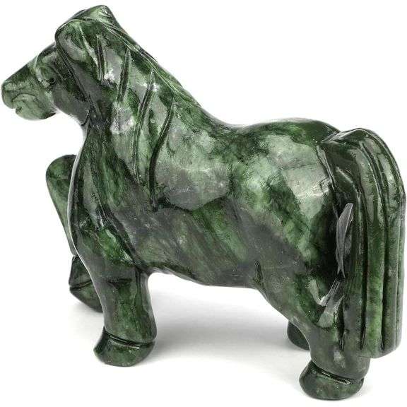 Natural Carved Figurine Jade Horse