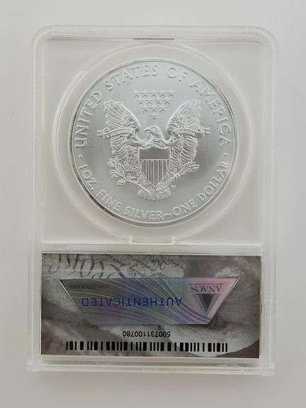 2014 (S) American Silver Eagle, ANACS MS70