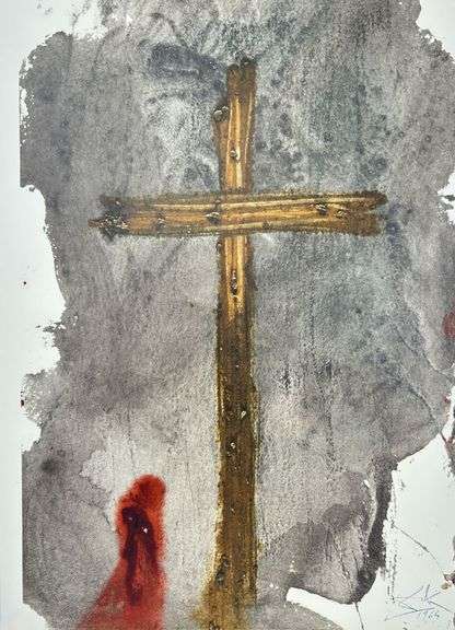 Highly Collectible and Rare Salvador Dali Original Lithograph from the 'Biblia Sacra' Suite