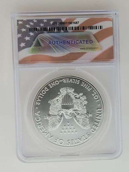 2021 American Silver Eagle, Heraldic Eagle Reverse, ANACS