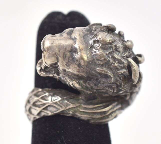 Lion Wrap Ring in Sterling Silver