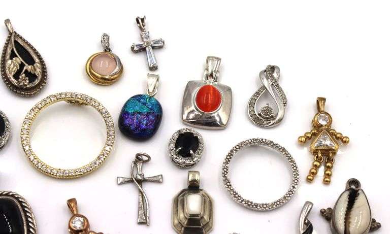 Vintage 925 sterling silver group lot of charms pendants