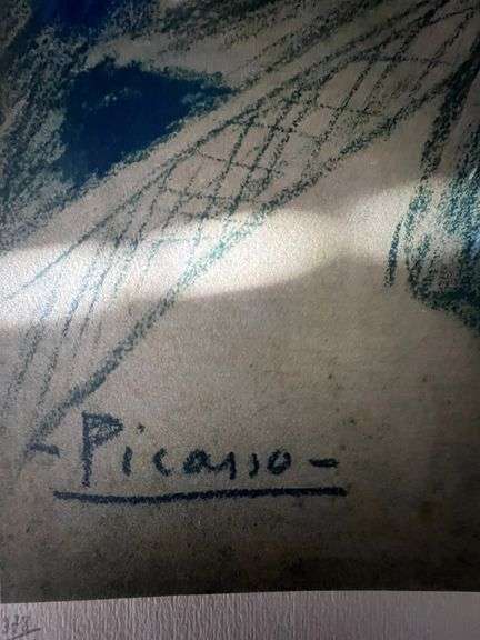 Original Lithograph from Picasso Les Bleus de Barcelona Picasso 1963 Portfolio