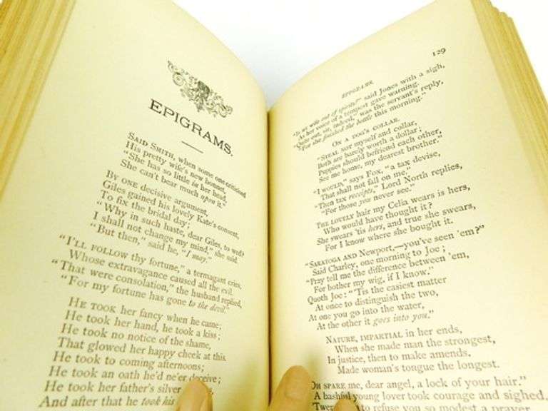 1878 Witty Sayings Antique Book
