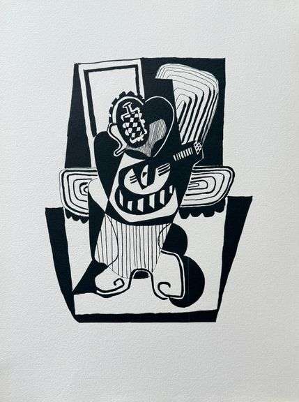 Extremely Collectible Vintage Picasso Woodcut on Paper