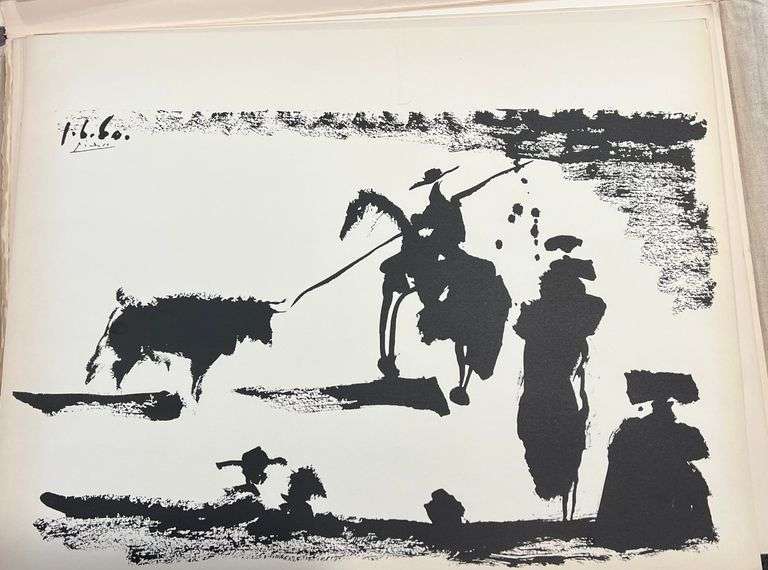 Pablo Picasso Toro "Bullfighter" Lithograph from 1960 Portfolio
