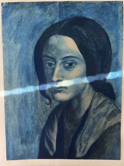 Original Lithograph from Picasso Les Bleus de Barcelona Picasso 1963 Portfolio