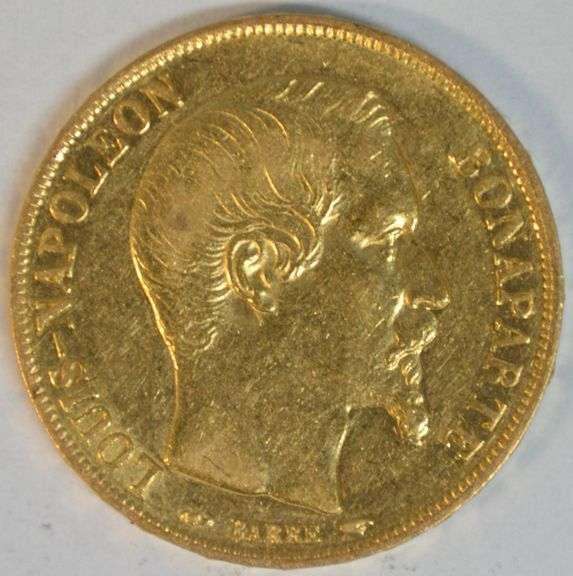 Real flashy high end 1852-A Napoleon French 20 Francs Gold Piece.
